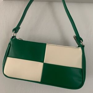 Green shoulder bag